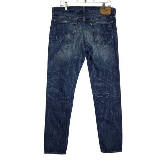 Polo Ralph Lauren Astor Slim Boyfriend Jeans Women's 29 Dark Wash Distressed - Picture 2 of 12